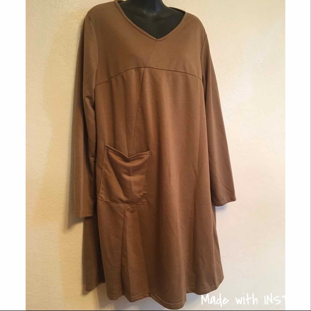 Anself 2XL shift dress pocket New NWT Langenlook